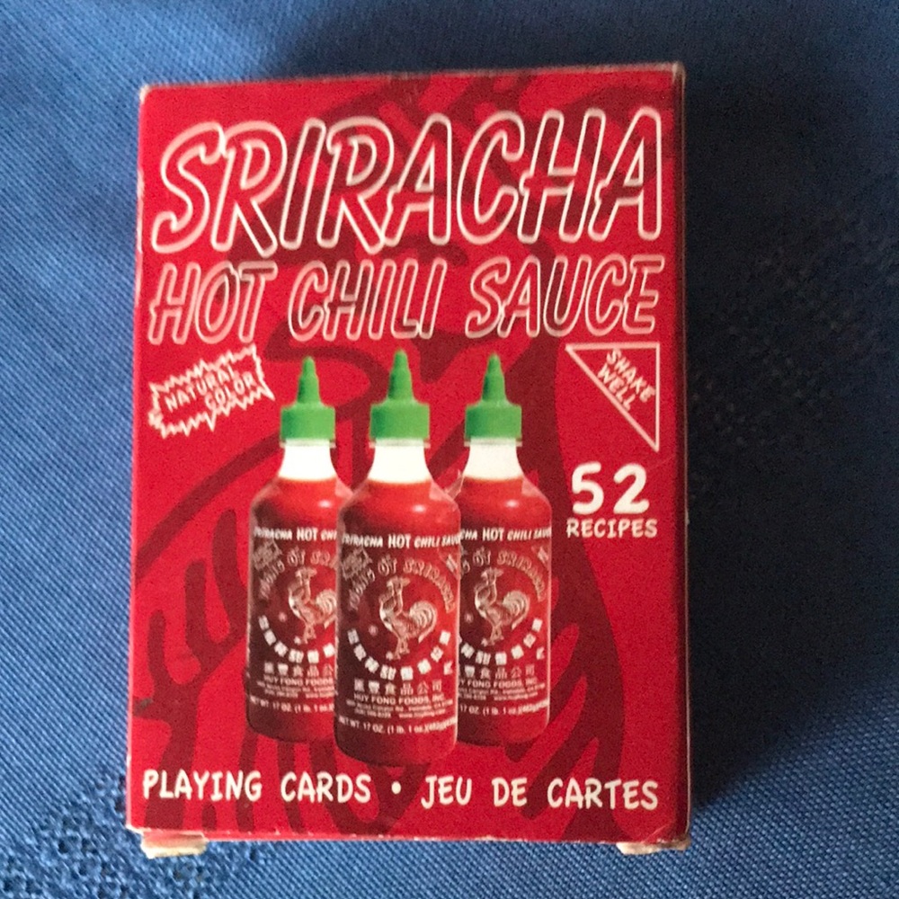 Sriracha Hot Chili Sauce Playing Cards- Vintage